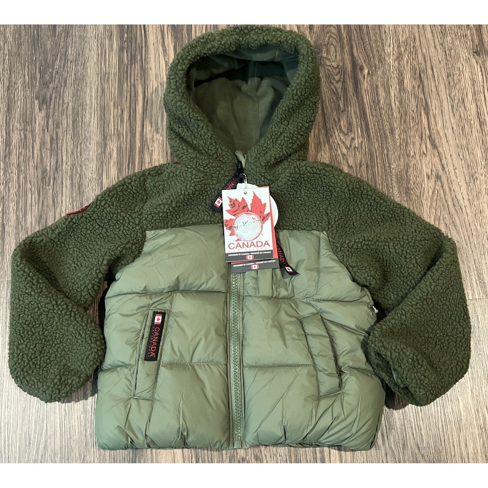 canada weathergear Faux Fur  coat Kids Small Size S/C/P 7/8 Retail Price $175